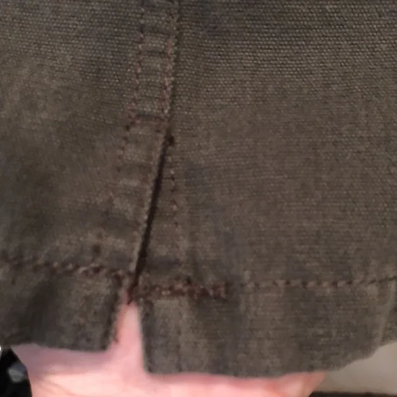 GAP Men’s army green winter weight 100% cotton shirt/shacket. Size XL - Picture 6 of 6